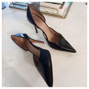 Celine Black 4” heel pumps sz 40